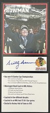 NHL Scotty Bowman Hand Signed Hero Card Autographed Hall of Fame Red Wings 