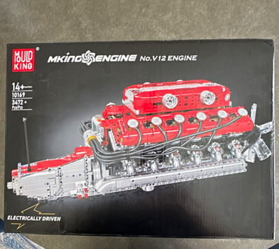 Mould King No.V12 Engine 10169 Motorized Battery Powered 3472pcs Blocks