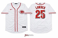 Rhett Lowder Cincinnati Reds Autographed Jersey JSA Authentic Signed Go Reds #25