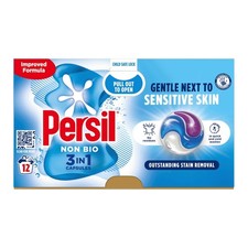 Image of Persil 3in1 Washing Capsules 12 Washes - Non-Bio