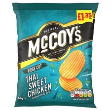 McCoy's Thai Sweet Chicken Crisps 20x65g, £1.35 PMP