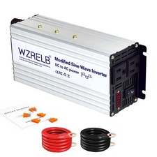 800W Power Inverter 24V DC to 110V 120V AC,1600W Peak Modified Sine Wave Car ...