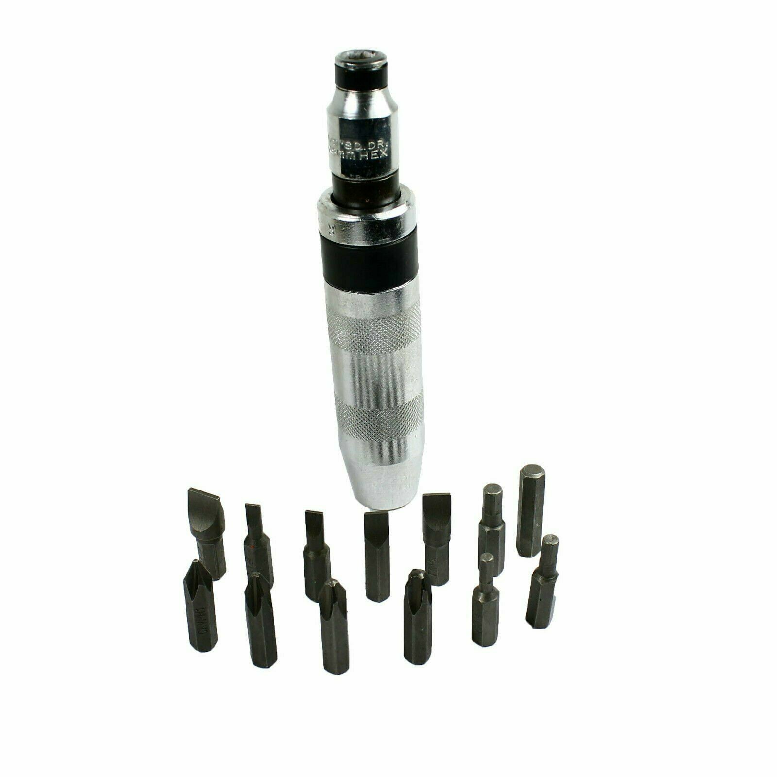 NEW 1/2" Heavy Duty Impact Screwdriver Driver Set SAE Reversible w/ Metal Case