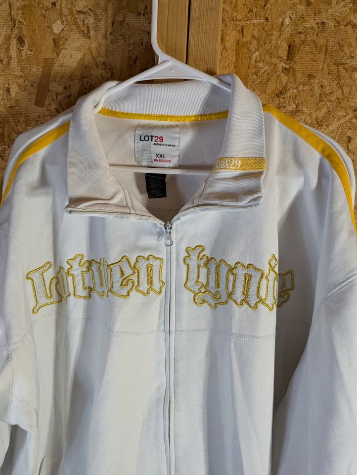 LOT29 Looney Tunes Lotwen Tynine Track куртка на молнии белое золото отделка XXL - Изображение 3 из 4