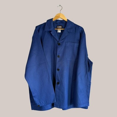 Vintage Chore Coat Bleu de Travail French EU Work Artisan Jacke XL