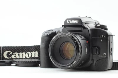 [ MINT w/Strap] Canon EOS 7 ELAN 7E 35mm Film Camera EF 50mm F1.8 II Lens JAPAN - Photo 1/4