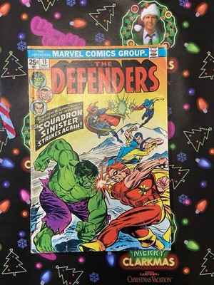 The Defenders #13 (Marvel Comics May 1974) Mark Jewelers Var. Raw