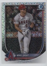 2025 Bowman Chrome Mega Box Mojo Refractor Mike Trout #27 1mh5