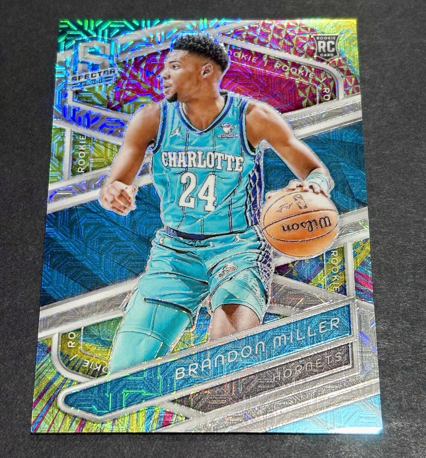 2023-24 Panini Spectra BRANDON MILLER #161 RC Meta Prizm Hornets - #25/25