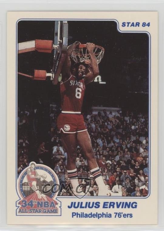 1984 Star Slam Dunk Championship Julius Erving #4 HOF 0ry1