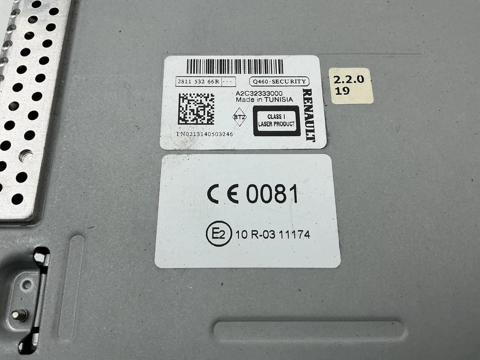 AUTORADIO PER RENAULT Grand Scenic Serie 281153266R K9KAY (11>) - Immagine 3 di 4