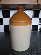 Large 2 Gallon Salt Glazed Flagon c1910s