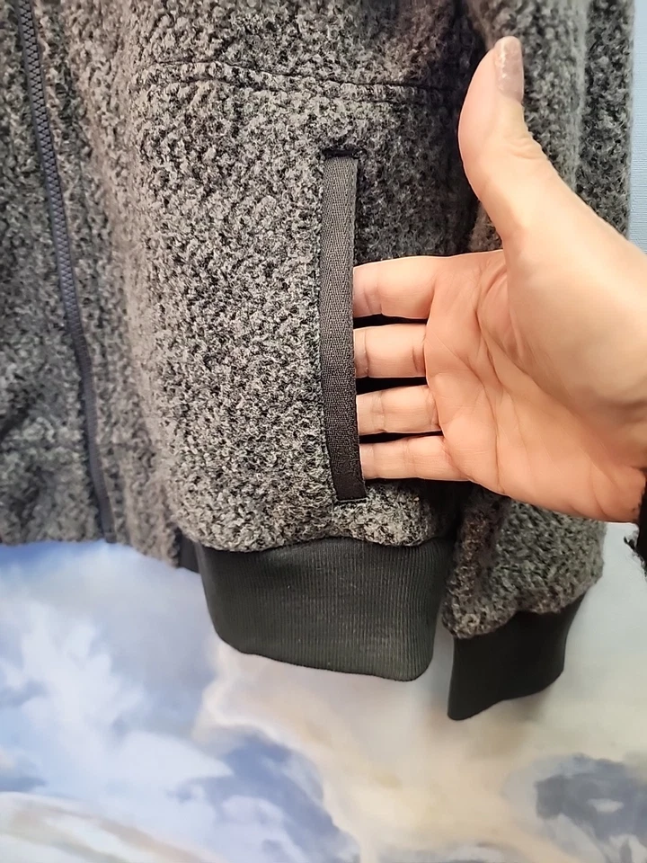 Chaqueta Patagonia Mujer Grande Gris Cremallera Completa Lana Yester Vellón USADA SOLO UNA VEZ Foto 4 de 4