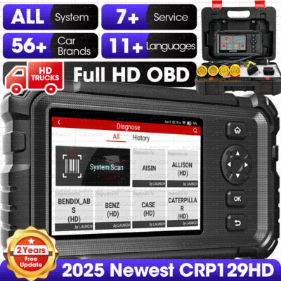 LAUNCH CRP129HD Heavy Duty Truck Diesel Scanner Diagnostic Scan Tool DPF Regen