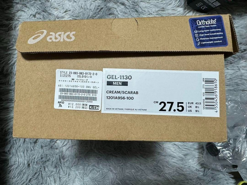 KITH × Asics Gel-1130 Cream/Scarab US 9.5 / JP 27.5cm - Picture 10 of 10