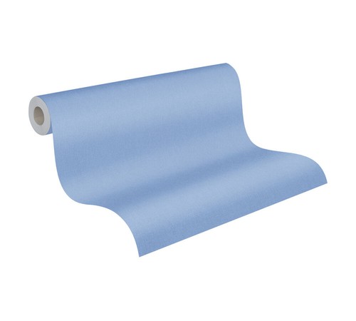 Papel pintado arcilla Profhome 377028-GU liso azul mate 5,33 m2 - Imagen 2 de 6