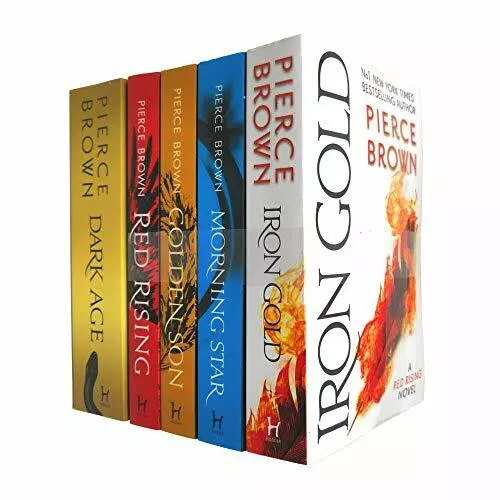 The Red Rising Series Collection 5 Books Set By Pierce Brown (Red Rising, Golden Son, Morning Star, Iron Gold, Dark Age)