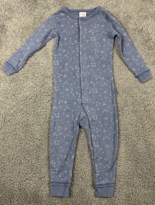 Baby Gap 18-24 Coverall Outfit Romper Blue Constellation Space Stars Bear 18 24