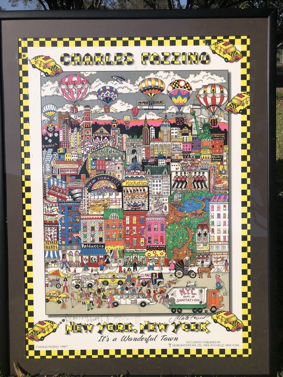 新品未開封 プレミア CHARLES FAZZINO 2000ピースパズル Charles Fazzino 2000 Piece Puzzle A Cheesesteak In Philly