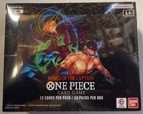 ONE PIECE WINGS OF THE CAPTAIN booster box Sealed New 24 packs OP-06 English