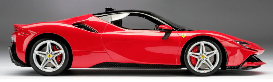 FERRARI STRADALE Race Car Racing Hypercar Red Custom Built LARGE 1:12SCALE MODEL