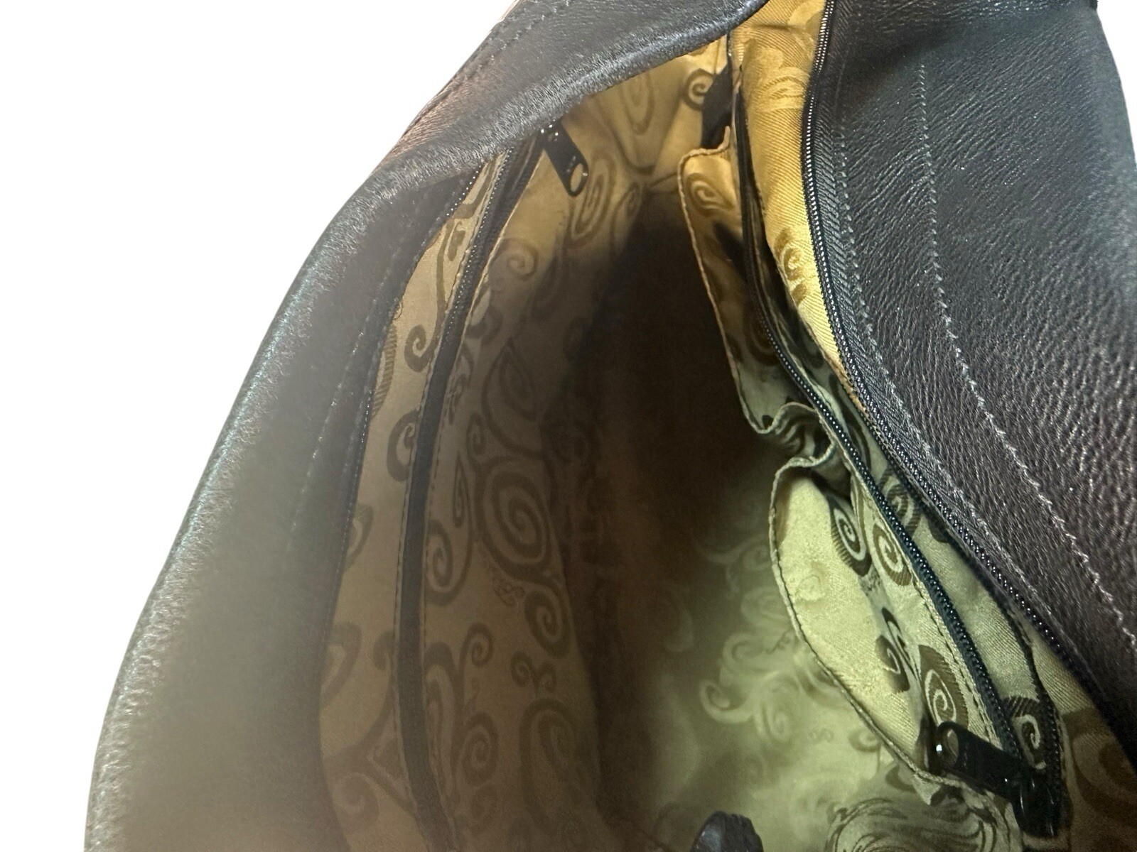 Brighton Patchwork Black Leather Shoulder Bag Pur… - image 8