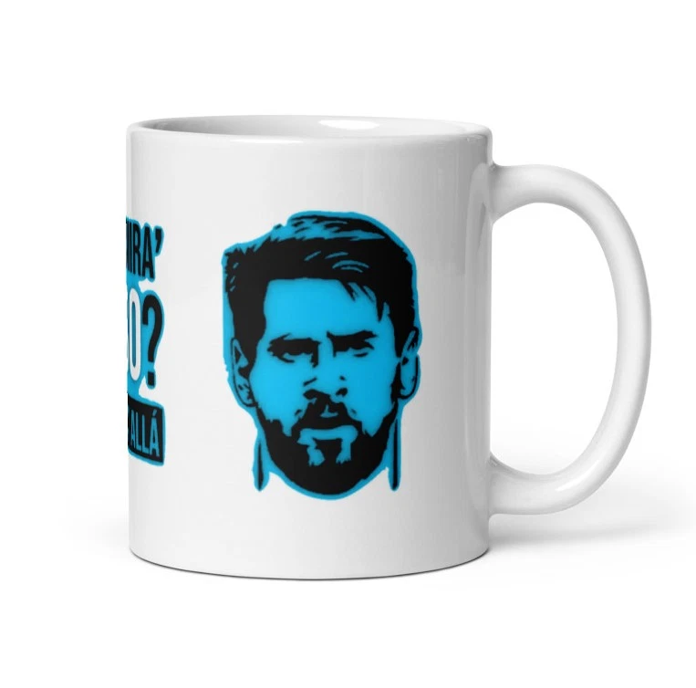 梅西马克杯 | 阿根廷卡塔尔 2022 | Messi Merch,Que Mira Bobo Anda Pa Alla Mug — 第 3/4 张图片
