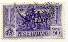 D259681 Italy VFU Sc.284 Garibaldi at Battle of Calatafimi 50 c.