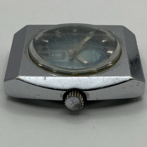 37mm Gents Jowissa De Luxe Large Date Dial Watch Head FOR PARTS TO RESTORE - Picture 18 of 21