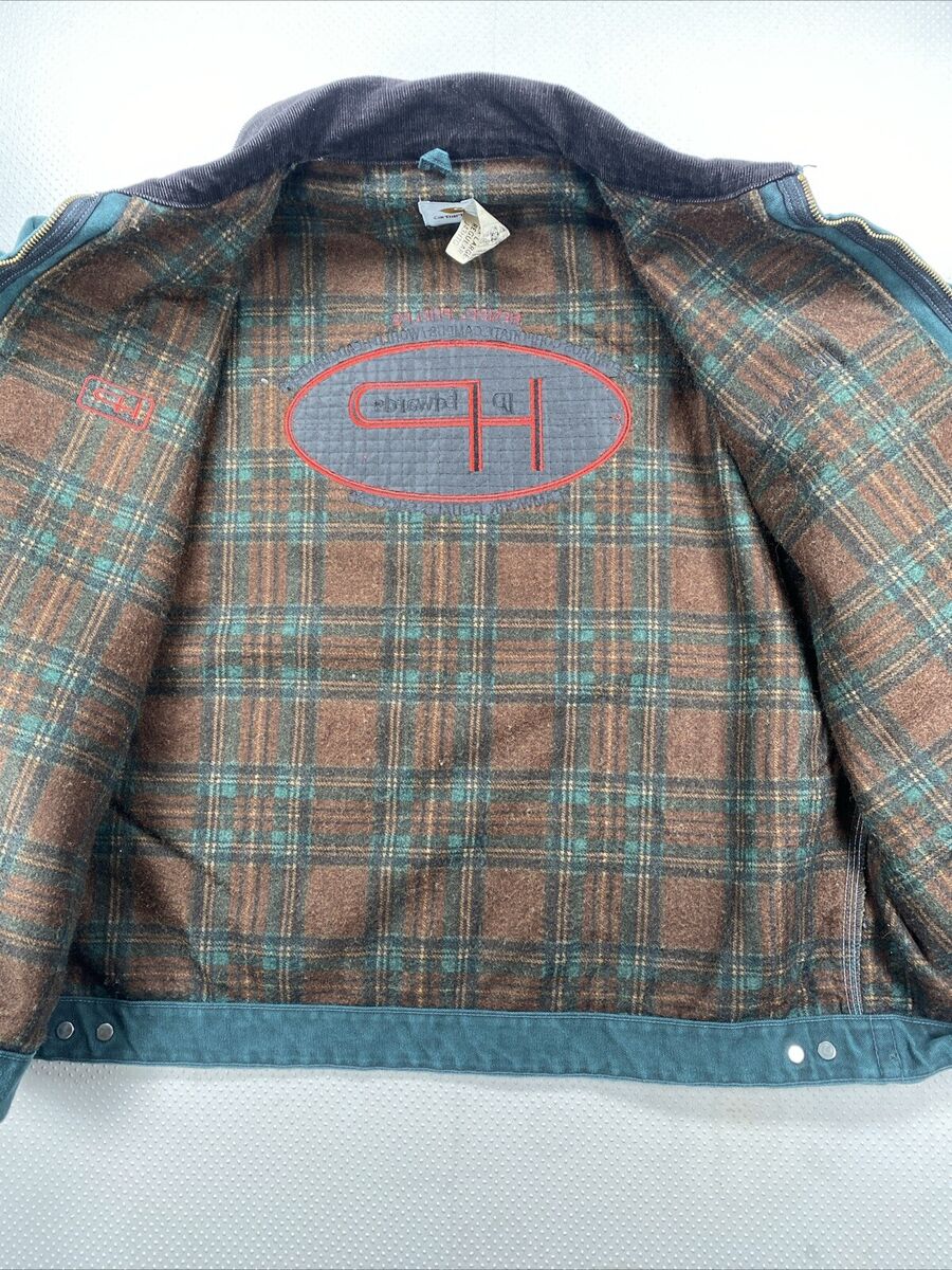 Carhartt J43 HTG Detroit Jacket Union USA Hunter Green XXL Carhartt J43 HTG Detroit Jacket Union USA Hunter Green XXL