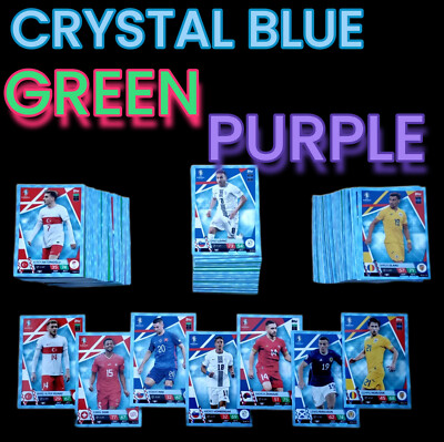 TOPPS UEFA EURO 2024 Match Attax -- BLUE CRYSTAL - GREEN - PURPLE - PARALLEL 2/2