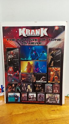 KRANK AMPLIFIERS DIMEBAG DARRELL KRANK GUITAR AMP  PRINT AD 11 X 8.5  P3