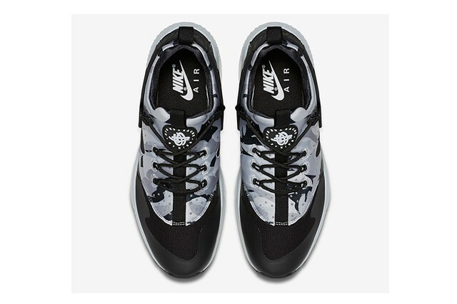Nike Air Huarache Utility CAMO sz 15 Black White Grey Mens