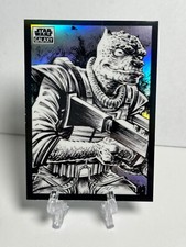 2022 Star Wars Galaxy Black & White Sketch Variations Bossk #BV-96