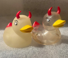 VR RUBBER DUCKY GLOW IN DARK 2000  CLEAR 2005 Rubber Evil Devil Accoutrements