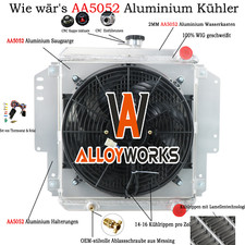 2 Serie Radiatore Per 81-04 Suzuki Sierra SJ413 SJ410 Samurai 1.0L 1.3 02 Alluminio