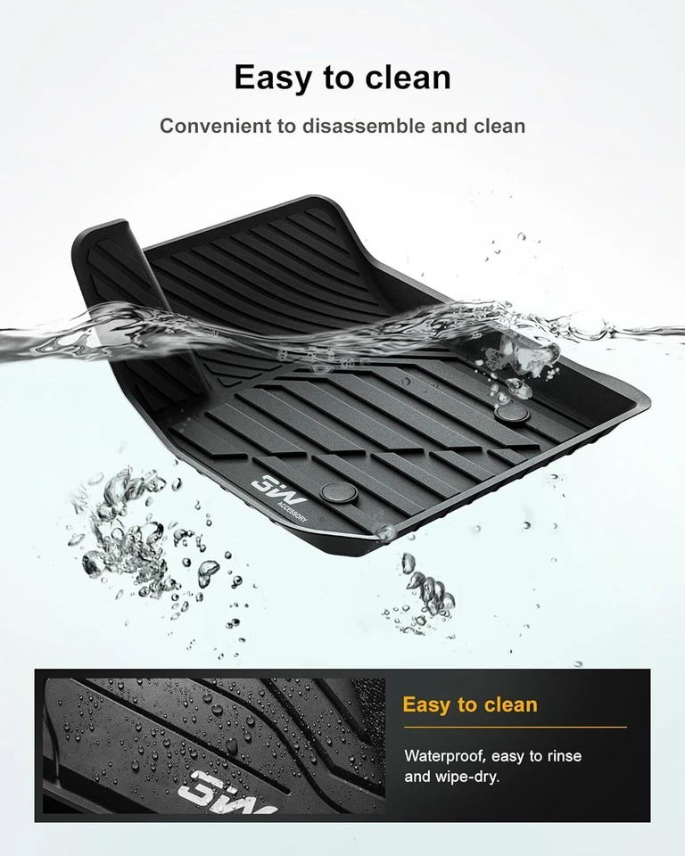 Alfombrillas 3W aptas para Cadillac XTS 2013-2019 TPE revestimiento de piso de auto para todo tipo de clima Foto 4 de 4