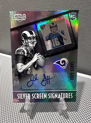 2016 Gala JARED GOFF #/99 Auto Rookie Silver Screen Signatures Autograph Lions