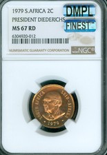 1979 SOUTH AFRICA 2 CENTS NGC PF67 RD MAC FINEST DMPL RARE .