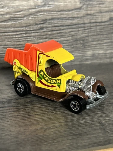 Hot Wheels Blackwall A Truckin Dump Truck rat rod 1977 hong kong vintage  (C)