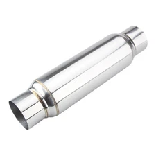 Universal Exhaust Muffler Resonator 3" Inlet / Outlet Single Stainless Steel
