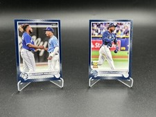 2022 Topps Series 1 Wander Franco Rc & Sluggers Reunion Royal Blue!
