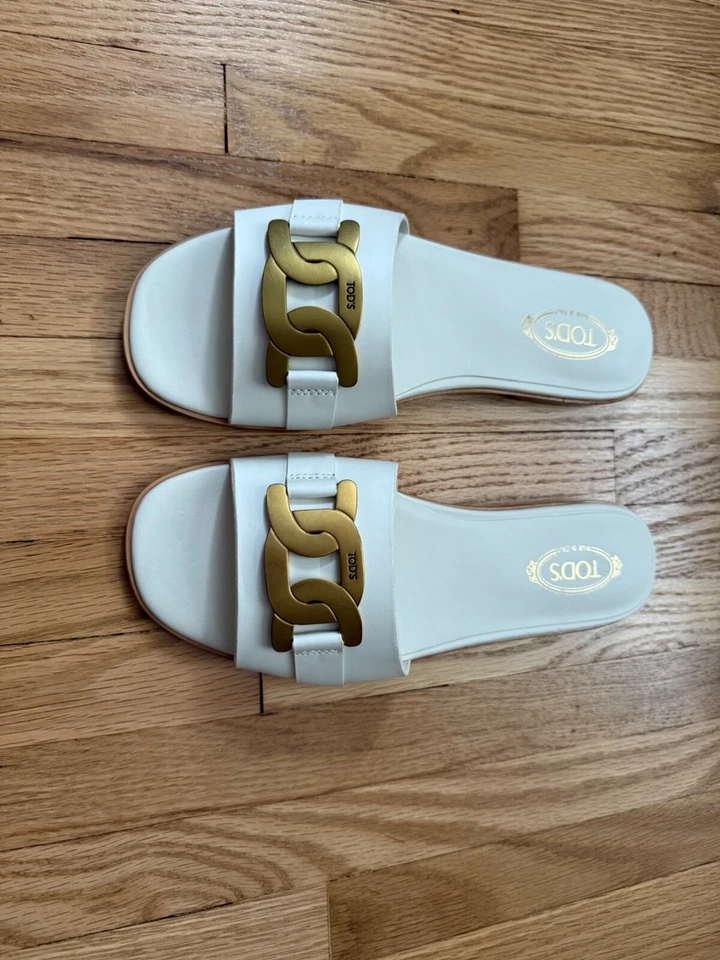 Tod's women's flat bottomed soft outer slippers shoes - Image 3 of 4