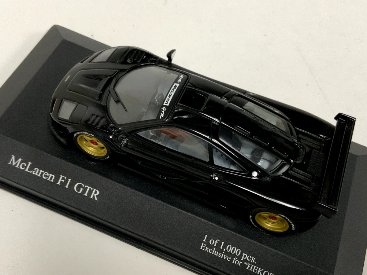 1/43 IXO HEKORSA McLaren F1 GTR Matt Black gold Wheels TA078