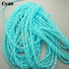 10M 8mm Glitzer Gestreift Netz Tube Band Haar Design Kostüm DIY Schmuck Machen