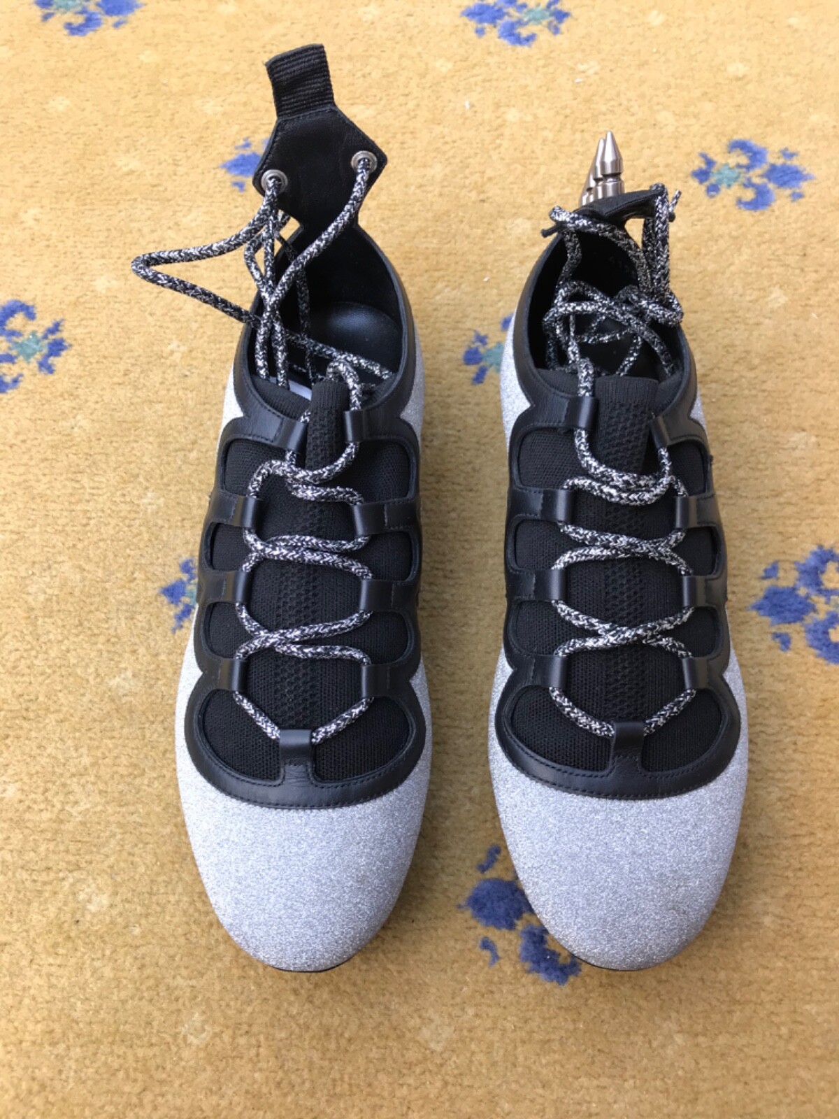 Gucci Trainer Sneaker Shoes Glitter Titan Football Stud UK 7 US 8 41 Mens Web thumbnail 4