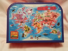 giant world map floor puzzle