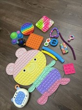 Figet Toys Assorted & Multicolored Pop It Fidget Sensory Toys - Lot One Very Big