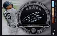 [DIGITAL CARD] Topps Bunt 2021 GLEYBER TORRES ICONIC FIVE STAR SIG NYY, 182cc