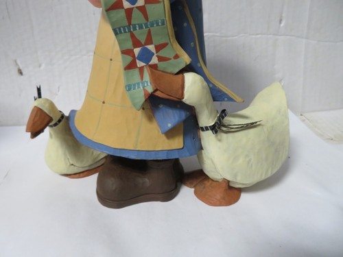 Williraye Studio Project Patchwork Goose Geese Girl Quilt Bird Folk Art WW7678 - Picture 3 of 12